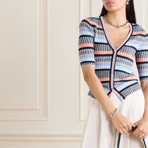 NEW VERONICA BEARD calliope ribbed cardigan XS